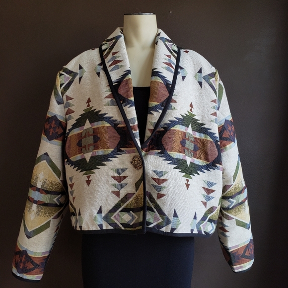 Jackets & Blazers - Shaver Lake Southwestern Design Woven Jacket